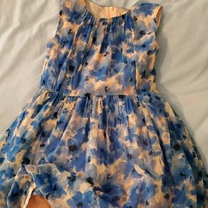 J Crew Crewcuts Girls Dress Blue Floral 10